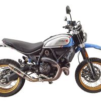 Escape compatible con Ducati Scrambler 800 Nightshift -Urban Motard 2021-2022, Deeptone Inox, Escape legal, homologado, silenciador con catalizador, db killer desmontable y tubo de conexión específico 