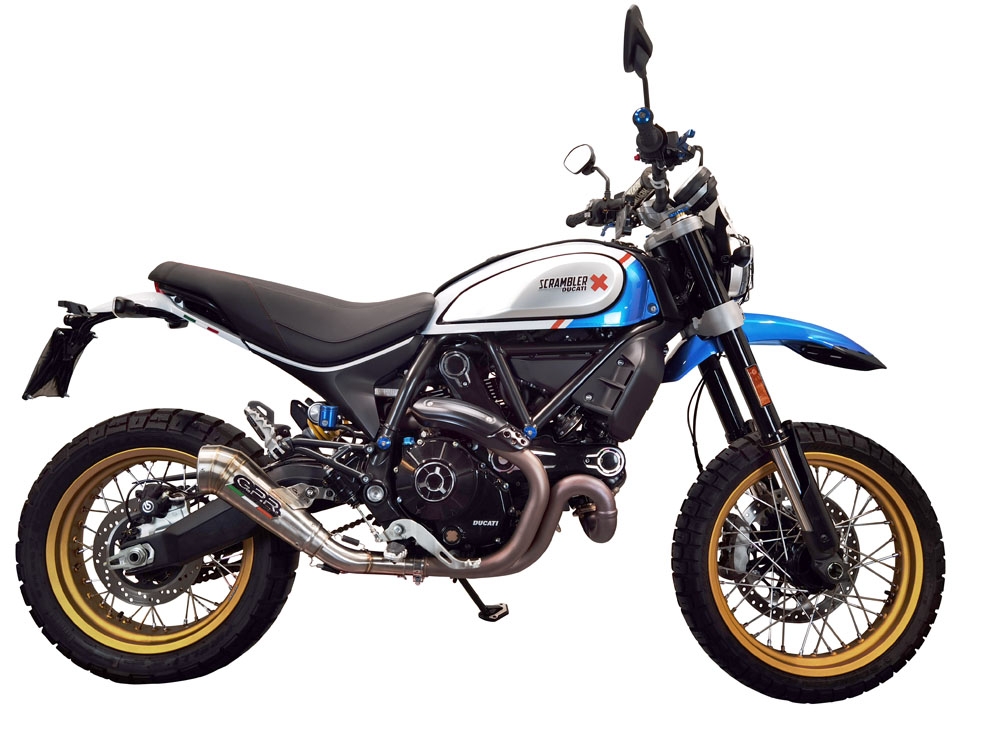 Escape compatible con Ducati Scrambler 800 Urban Motard 2021-2023, Powercone Evo, Escape legal, homologado, silenciador con catalizador, db killer desmontable y tubo de conexión específico 