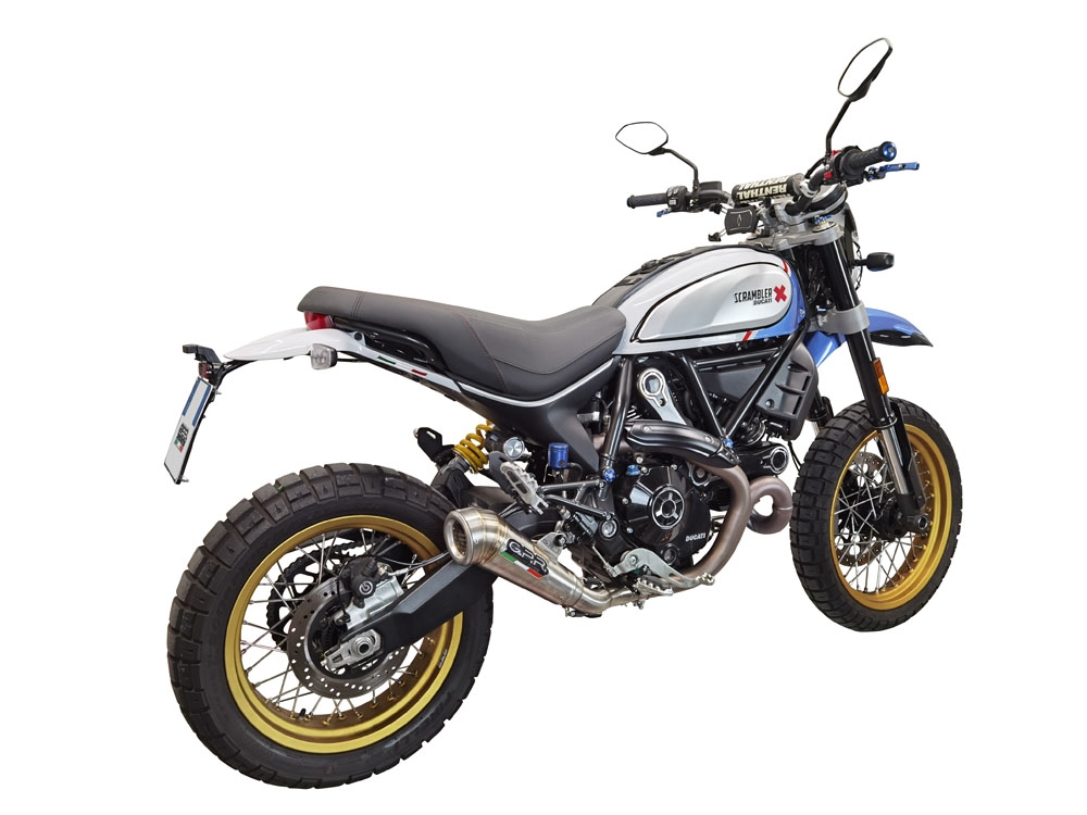 Escape compatible con Ducati Scrambler 800 Urban Motard 2021-2023, Powercone Evo, Escape legal, homologado, silenciador con catalizador, db killer desmontable y tubo de conexión específico 