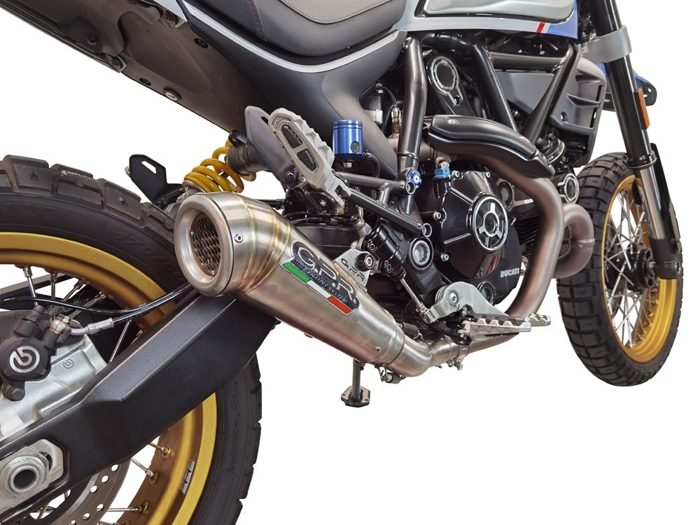 Escape compatible con Ducati Scrambler 800 Urban Motard 2021-2023, Powercone Evo, Escape legal, homologado, silenciador con catalizador, db killer desmontable y tubo de conexión específico 