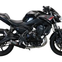 Escape compatible con Kawasaki Ninja 650 2021-2022, M3 Black Titanium, Escape completo homologado y legal,con catalizador incluido db killer extraíble 