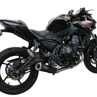 Escape compatible con Kawasaki Ninja 650 2021-2022, M3 Black Titanium, Escape completo homologado y legal,con catalizador incluido db killer extraíble 