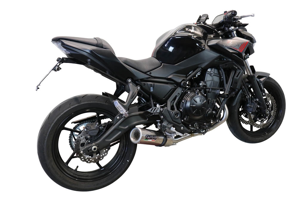 Escape compatible con Kawasaki Z 650 2017-2020, M3 Inox , Escape completo homologado y legal,con catalizador incluido db killer extraíble 