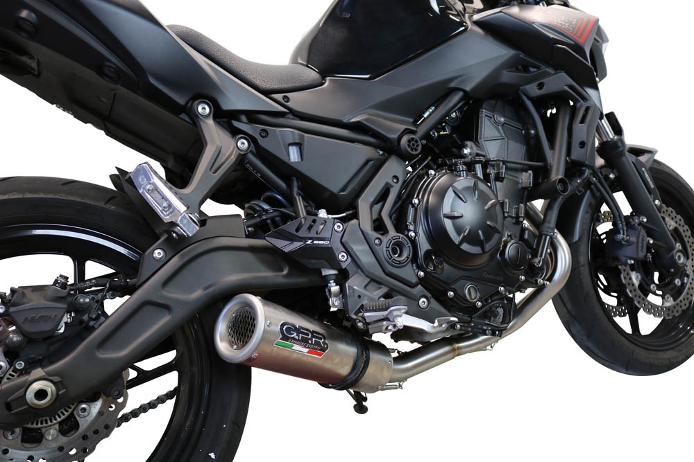 Escape compatible con Kawasaki Ninja 650 2017-2020, M3 Inox , Escape completo homologado y legal,con catalizador incluido db killer extraíble 