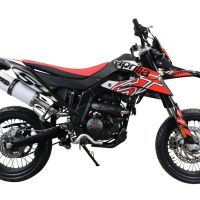 Escape compatible con Aprilia Sx 125 2021-2024, Albus Evo4, Escape homologado, legal, con db killer extraíble, tubo de conexión y catalizador 