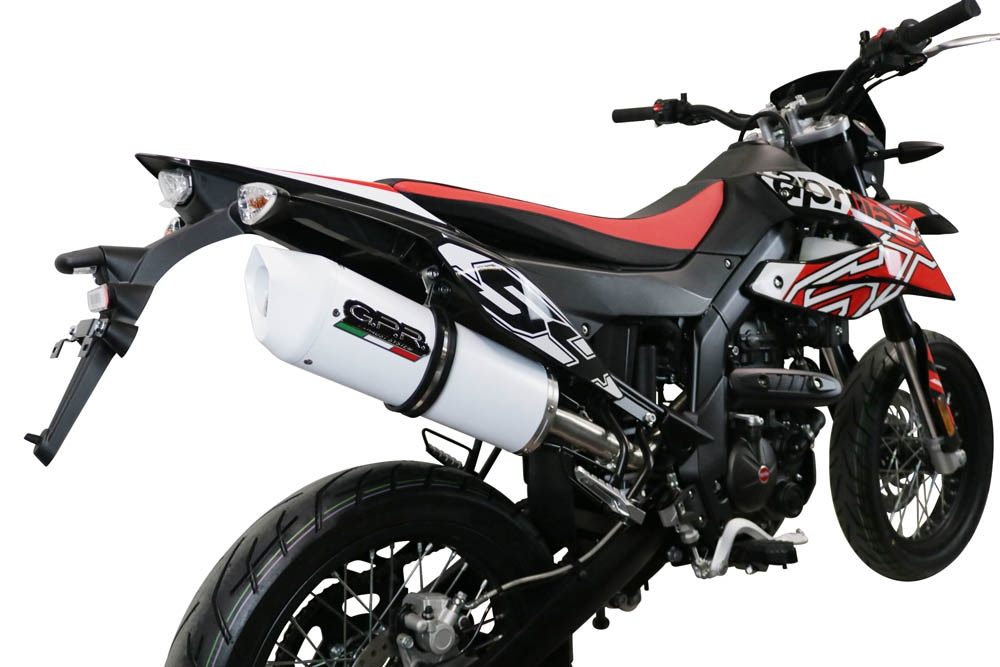 Escape compatible con Aprilia Sx 125 2021-2024, Albus Evo4, Escape homologado, legal, con db killer extraíble, tubo de conexión y catalizador 