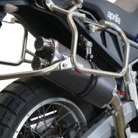 Escape compatible con Aprilia Tuareg 660 2021-2024, Dual Poppy, Escape legal, homologado, silenciador con db killer desmontable y tubo de conexión específico 