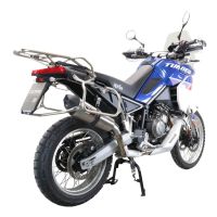 GPR escape compatible con  Aprilia Tuareg 660 2021-2024, New Grand Prix Evo Titanium, Escape legal, homologado, silenciador con db killer desmontable y tubo de conexión específico 