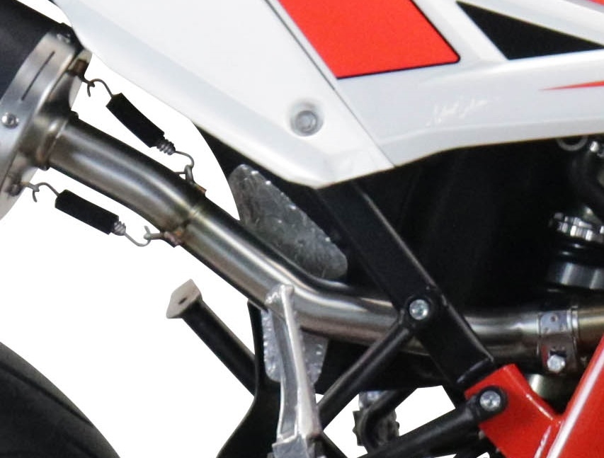 Escape compatible con Beta RR 125 4T Motard 2019-2020, Furore Evo4 Nero, Escape homologado, legal, con db killer extraíble, tubo de conexión y catalizador 