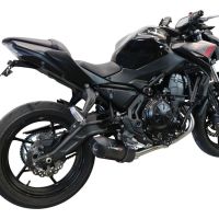 Escape compatible con Kawasaki Z 650 2017-2020, Furore Evo4 Nero, Escape completo homologado y legal,con catalizador incluido db killer extraíble 