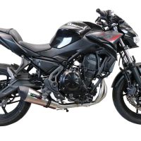 Escape compatible con Kawasaki Z 650 2017-2020, GP Evo4 Titanium, Escape completo homologado y legal,con catalizador incluido db killer extraíble 