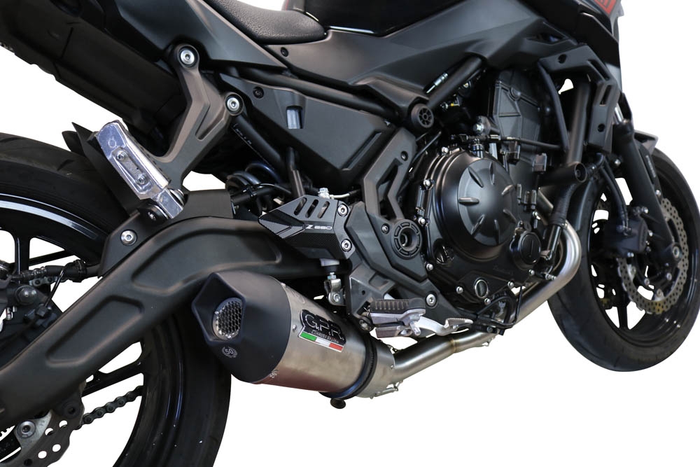 Escape compatible con Kawasaki Ninja 650 2017-2020, GP Evo4 Titanium, Escape completo homologado y legal,con catalizador incluido db killer extraíble 