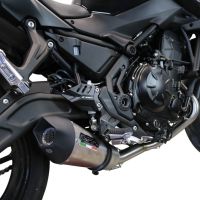 Escape compatible con Kawasaki Ninja 650 2017-2020, GP Evo4 Titanium, Escape completo homologado y legal,con catalizador incluido db killer extraíble 