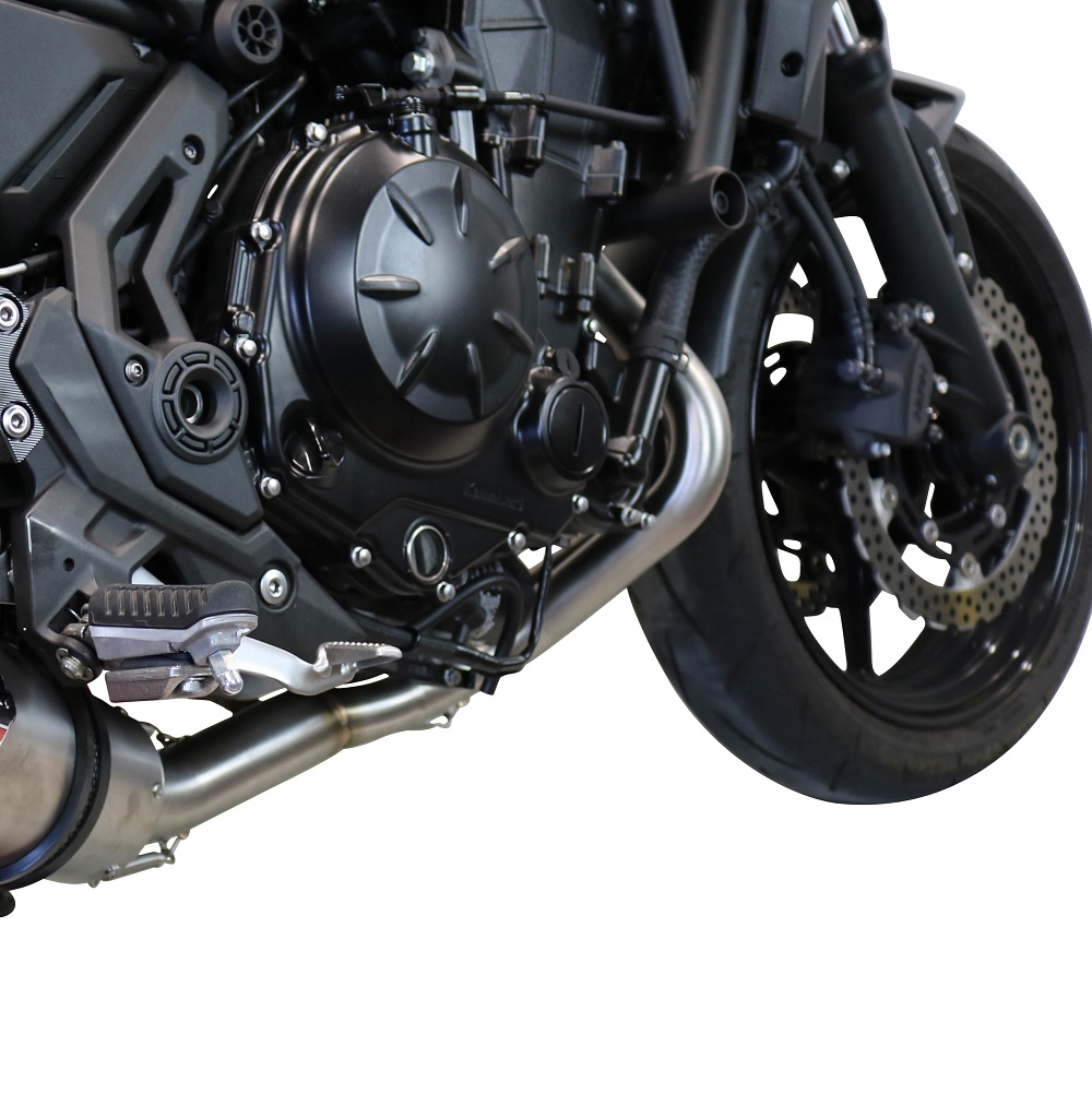 Escape compatible con Kawasaki Ninja 650 2021-2022, Satinox, Escape completo homologado y legal,con catalizador incluido db killer extraíble 