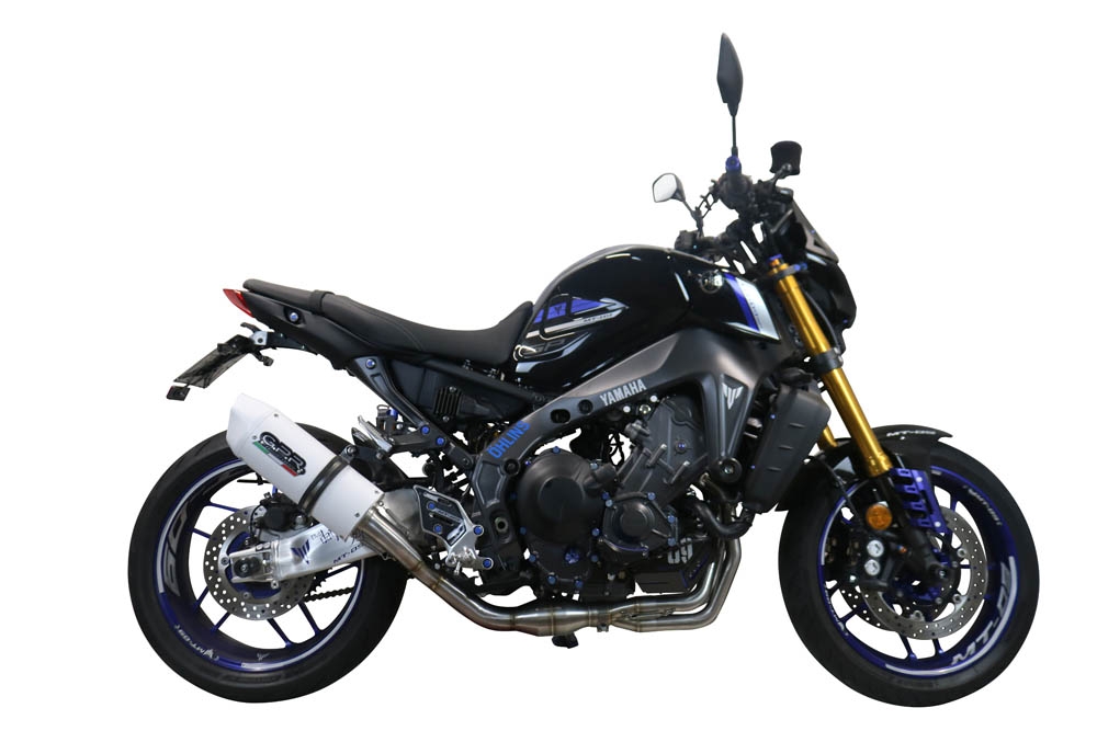 Escape compatible con Yamaha Mt-09 2021-2023, Albus Evo4, Escape completo homologado y legal,con catalizador incluido db killer extraíble 