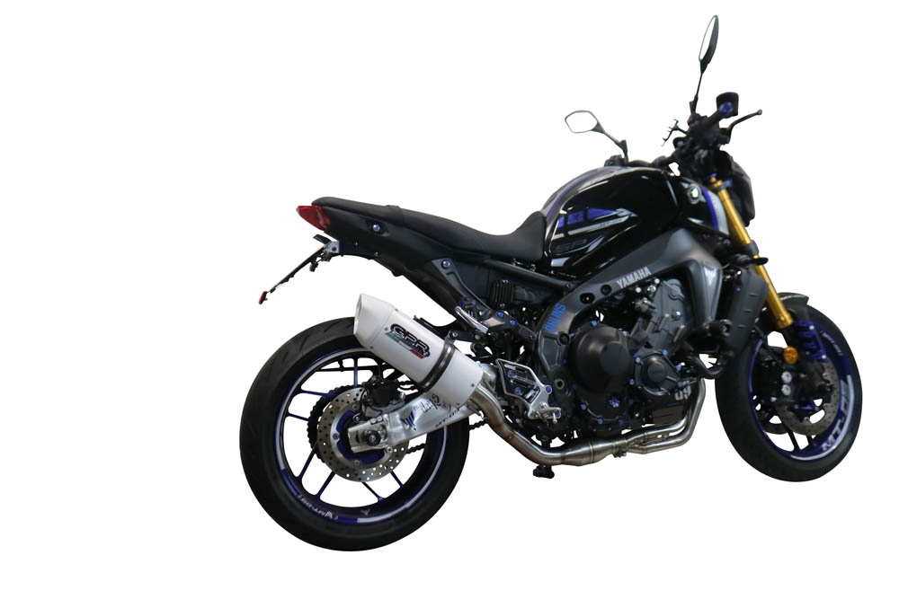 Escape compatible con Yamaha Mt-09 2021-2023, Albus Evo4, Escape completo homologado y legal,con catalizador incluido db killer extraíble 