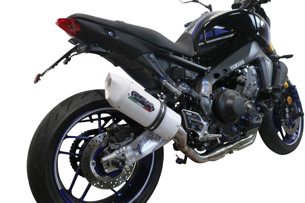 Escape compatible con Yamaha Mt-09 2021-2023, Albus Evo4, Escape completo homologado y legal,con catalizador incluido db killer extraíble 