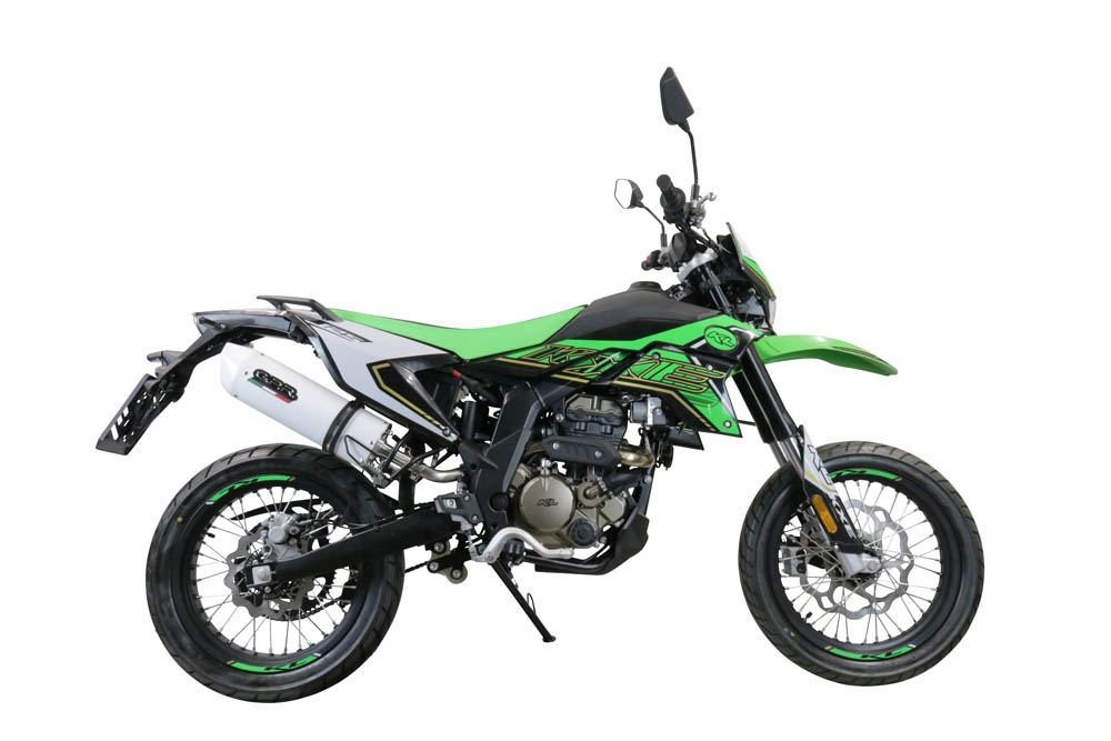 Escape compatible con KL MOTOR KXE 125 2022-2023, Albus Evo4, Escape homologado, legal, con db killer extraíble, tubo de conexión y catalizador 