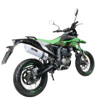 Escape compatible con KL MOTOR KXE 125 2022-2023, Albus Evo4, Escape homologado, legal, con db killer extraíble, tubo de conexión y catalizador 