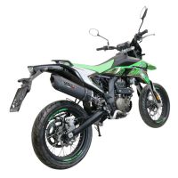 Escape compatible con Ktm Duke 125 2011-2016, Furore Nero, Escape racing, silenciador con tubo de conexion, articulo sin homologacion 