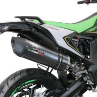 Escape compatible con KL MOTOR KXE 125 2022-2023, Furore Evo4 Poppy, Escape legal, homologado, silenciador con catalizador, db killer desmontable y tubo de conexión específico 