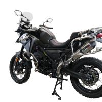Escape compatible con Voge 650DSX 2021-2024, GP Evo4 Titanium, Escape legal, homologado, silenciador con catalizador, db killer desmontable y tubo de conexión específico 