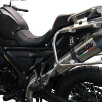 Escape compatible con Voge 650DSX 2021-2024, GP Evo4 Titanium, Escape legal, homologado, silenciador con catalizador, db killer desmontable y tubo de conexión específico 