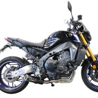 Escape compatible con Yamaha XSR900 2016-2021, M3 Black Titanium, Escape completo racing, incluyendo colector y db killer desmontable, sin homologación 