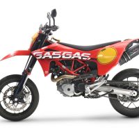 Escape compatible con Gas Gas SM 700 2023-2024, Furore Evo4 Nero, Escape homologado, legal, con db killer extraíble, tubo de conexión y catalizador 