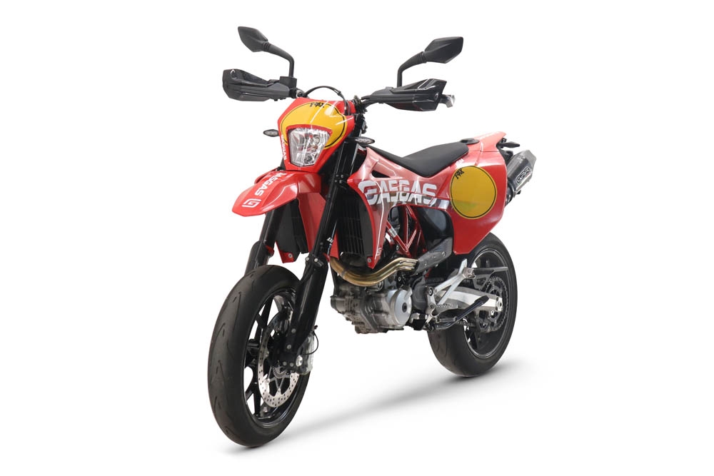 GPR escape compatible con  Gas Gas ES 700 2023-2024, New Grand Prix Evo Poppy, Escape homologado, legal, con db killer extraíble, tubo de conexión y catalizador 