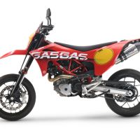 Escape compatible con Gas Gas SM 700 2023-2024, GP Evo4 Titanium, Escape homologado, legal, con db killer extraíble, tubo de conexión y catalizador 