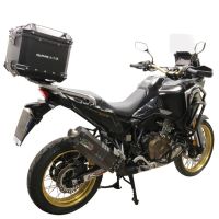 Baúl en aluminio, color negro con placa específica incluida Baúl GPR TECH compatible con  Honda Crf 1100 L Africa Twin 2020/2024 e5