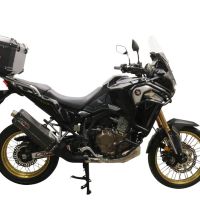 Baúl en aluminio, color negro con placa específica incluida Baúl GPR TECH compatible con  Honda Crf 1100 L Africa Twin 2020/2024 e5