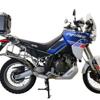 Baúl en aluminio, color negro con placa específica incluida Baúl GPR TECH compatible con  Aprilia Tuareg 660 2021/2024 e5