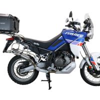 Baúl en aluminio, color negro con placa específica incluida Baúl GPR TECH compatible con  Aprilia Tuareg 660 2021/2024 e5