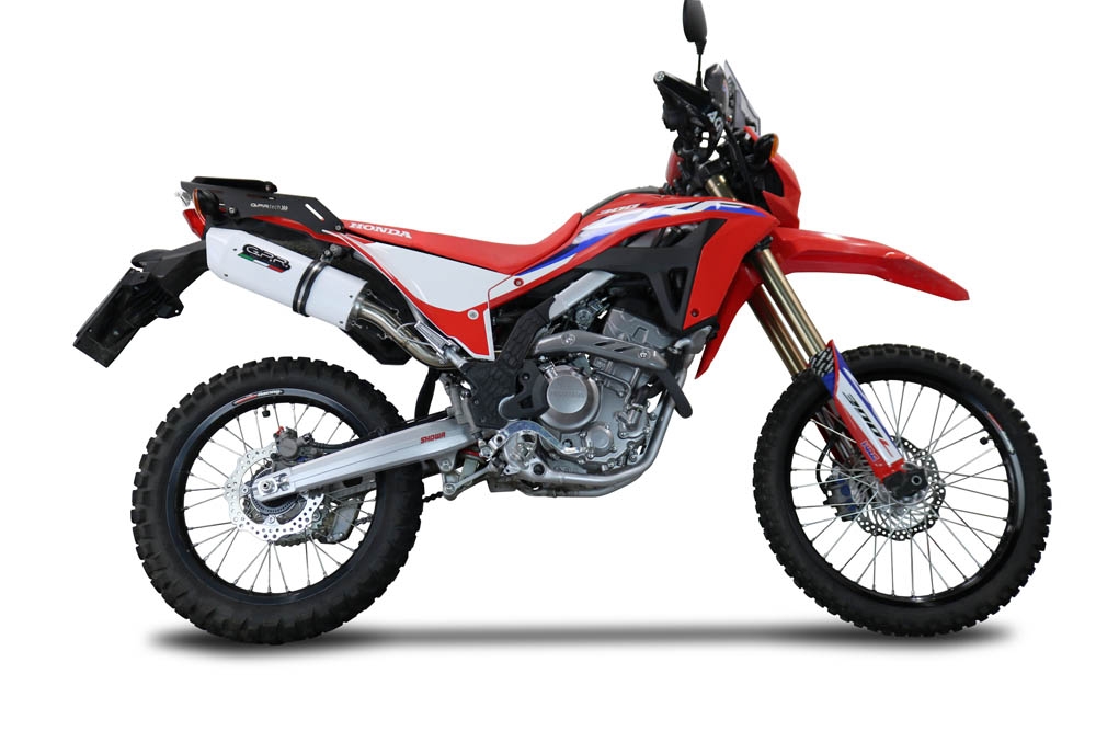 Escape compatible con Honda Crf 300 L - Rally 2021-2024, Albus Evo4, Escape homologado, legal, con db killer extraíble, tubo de conexión y catalizador 