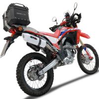 Escape compatible con Honda Crf 300 L - Rally 2021-2024, Albus Evo4, Escape homologado, legal, con db killer extraíble, tubo de conexión y catalizador 