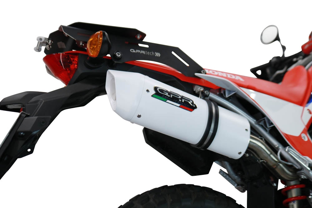 Escape compatible con Honda Crf 300 L - Rally 2021-2024, Albus Evo4, Escape homologado, legal, con db killer extraíble, tubo de conexión y catalizador 
