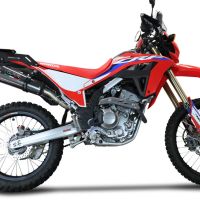 Escape compatible con Honda Crf 300 L - Rally 2021-2024, Gpe Ann. Poppy, Escape racing, silenciador con db killer y tubos de conexión 