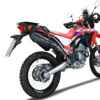 Escape compatible con Honda Crf 300 L - Rally 2021-2024, Gpe Ann. Poppy, Escape racing, silenciador con db killer y tubos de conexión 