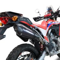 Escape compatible con Honda Crf 300 L - Rally 2021-2024, Gpe Ann. Poppy, Escape racing, silenciador con db killer y tubos de conexión 