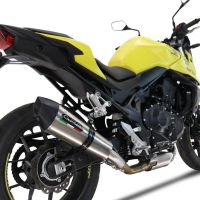Escape compatible con Honda CB 750 Hornet 2023-2024, GP Evo4 Titanium, Escape legal, homologado, silenciador con db killer desmontable y tubo de conexión específico 