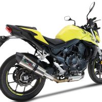 Escape compatible con Honda CB 750 Hornet 2023-2024, GP Evo4 Titanium, Escape legal, homologado, silenciador con db killer desmontable y tubo de conexión específico 