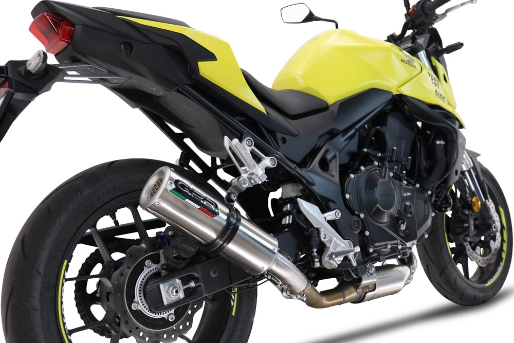 Escape compatible con Honda CB 750 Hornet 2023-2024, M3 Inox , Escape legal, homologado, silenciador con db killer desmontable y tubo de conexión específico 