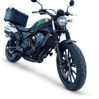 Baúl en aluminio, color negro con placa específica incluida Baúl GPR TECH compatible con  Honda CL 500 2023/2025