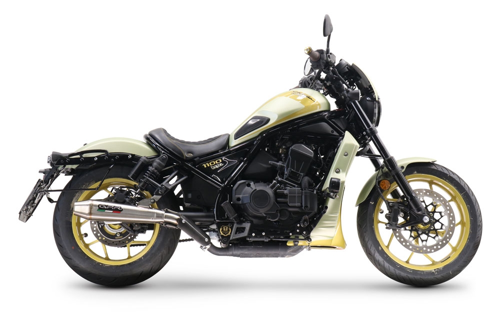 Escape compatible con Honda Cmx 1100 Rebel 2021-2024, Ultracone, Escape legal, homologado, silenciador con db killer desmontable y tubo de conexión específico 