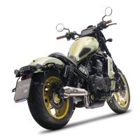 Escape compatible con Honda Cmx 1100 Rebel 2021-2024, Ultracone, Escape legal, homologado, silenciador con db killer desmontable y tubo de conexión específico 