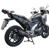 Escape compatible con Honda Nc 750 X - S Dct 2021-2023, Furore Evo4 Nero, Escape legal, homologado, silenciador con db killer desmontable y tubo de conexión específico 