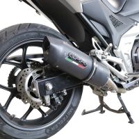 Escape compatible con Honda Nc 750 X - S Dct 2021-2023, Furore Evo4 Nero, Escape legal, homologado, silenciador con db killer desmontable y tubo de conexión específico 