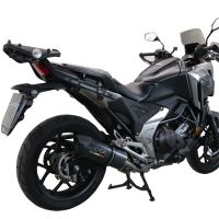 GPR escape compatible con  Honda Nc 750 X - S Dct  2021-2023, Furore Evo4 Poppy, Escape legal, homologado, silenciador con db killer desmontable y tubo de conexión específico 